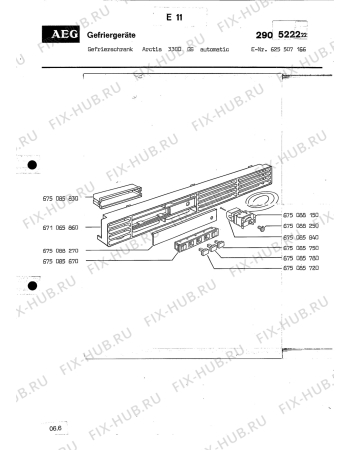 Взрыв-схема холодильника Aeg A3300 GS A - Схема узла Section1